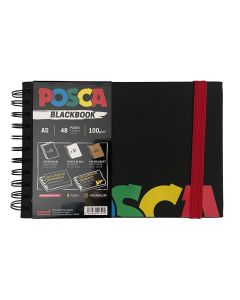 POSCA Blackbook Creative Sketch & Sticker Book A5