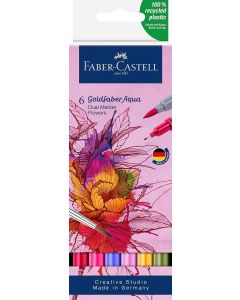 Faber-Castell Goldfaber Aqua Dual Marker Flowers Set 6pc
