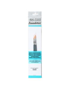 Winsor & Newton Foundation Watercolour Brush Pack of 3 (5295010)
