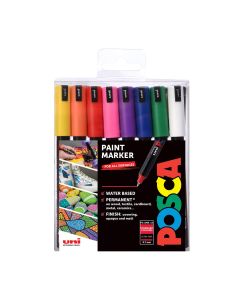Uni POSCA Paint Markers PC-1MR Set of 16 Standard Colours