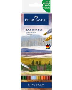 Faber-Castell Goldfaber Aqua Dual Marker Tuscany Set 6pc
