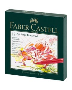Faber-Castell Pitt Artist Brush Pens Studio Box Set 12pc
