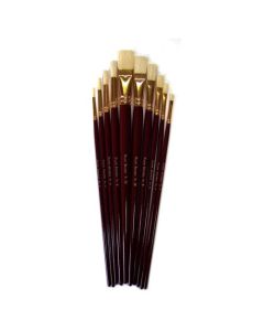 Major Brushes Long Handled Hog Bristle Brush Set of 10