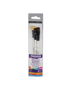 Daler Rowney Graduate Natural & Synthetic Texture Effect Brush Set of 3