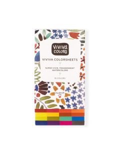 Viviva Watercolour Coloursheets Original 16 Colours Set