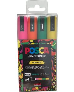 Uni POSCA PC-5M Creative Paint Markers Colour Block Set