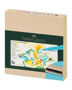 Faber-Castell Pitt Artist Brush Pens Studio Recycled Box Set 12pc