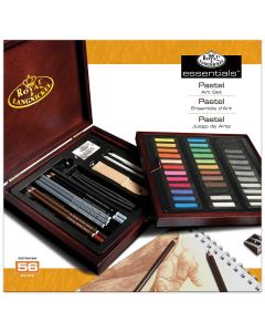 Royal & Langnickel Pastel Art Set in Wood Box 56pc