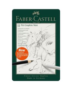 Faber-Castell Pitt Graphite Matt Pencils & Accessories Tin 11pc