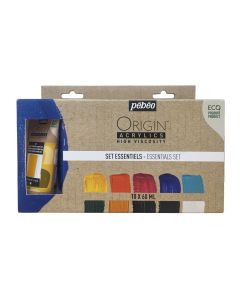 Pebeo Origin High Viscosity Acrylic Paint Essentials Set 10 x 60ml