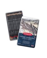 Derwent Tinted Charcoal Pencils 12 Tin