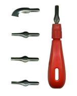 Major Brushes Lino Cutter Handle with 5 Assorted Cutters