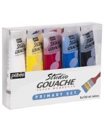Pebeo Studio Gouache Paint Primary Set 5 x 100ml 