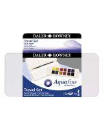 Daler Rowney Aquafine Watercolour 12 Pan Travel Set