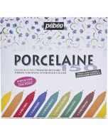 Pebeo Porcelaine 150 Ceramic Paint Fine 0.7mm MarkerS Set 9pc