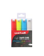 Uni-Ball PWE-8K Liquid Chalk Marker Set of 4
