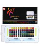 Sakura Koi Watercolours Pocket Field Sketch Box Set of 60 Colours