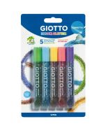 Giotto Deco Glitter Glue Confetti Set of 5 Colours