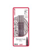 Uni-Ball Pin Sensitive Sepia Drawing Pen Set of 3 