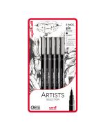 Uni-Ball Pin Artists Selection Drawing Pen Set of 5 