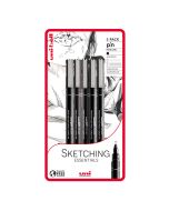 Uni-Ball Pin Sketching Essentials Drawing Pen Set of 5 