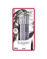 Uni-Ball Pin Elegant Tones Drawing Pen Set of 5 