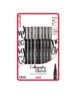 Uni-Ball Pin Calligraphy Collection Hand Lettering Pen Set of 8