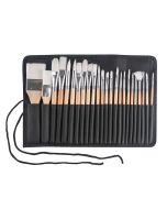 Studio 22 Synthetic Paint Brush Roll Set of 24