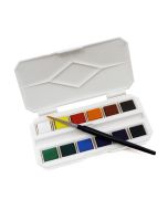 Pocket Watercolour Box Set with Travel Brush I Paint I Art Supplies