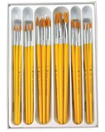 Royal & Langnickel Classroom Value Pack 30 Piece Golden Taklon Brush Collection