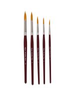 Major Brushes Synthetic Sable Round Brush Set of 5