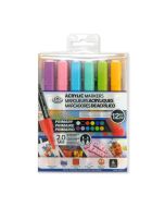 Royal & Langnickel 2mm Reversible Tip Acrylic Markers Primary Set 12pc