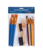 Crafter's Value Pack Paint Brush and Sponge Assorted Set 25pc