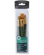 Royal & Langnickel RSET-9144 Gold Taklon Brush Set 4pc