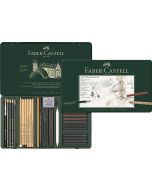 Faber-Castell Pitt Monochrome Tin 33pc