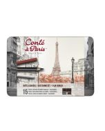 Conte a Paris Sketching Set : 15 Piece Sketching Pencils & Carres + Accessories