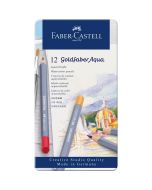 Faber-Castell Goldfaber Aqua Watercolour Pencil Tin 12pc