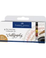 Faber-Castell Pitt Artist Pens Calligraphy Set 6pc