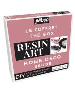 Pebeo Resin Art Home Deco Geode Coaster Box Set