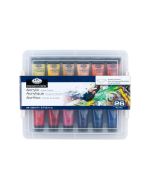 Royal & Langnickel Acrylic Paint Set 24 x 22ml in Reusable Case
