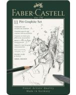 Faber-Castell Pitt Graphite Pencil Tin 11pc