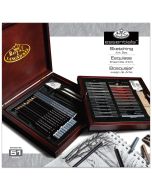 Royal & Langnickel Sketching Art Set in Wood Box 51pc