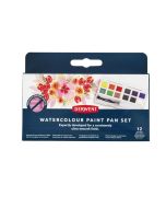 Derwent Watercolour Paint Pan Set 12 Colours