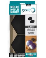 Pebeo Gedeo Silicone Moulds for Hexagonal Coasters (Pack of 2)