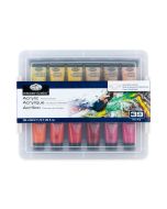 Royal & Langnickel Acrylic Paint Set 36 x 22ml in Reusable Case