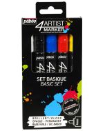 Pebeo 4Artist Oil-Based Markers Basic Set