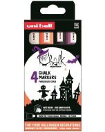 Uni-Ball PWE-5M Liquid Chalk Markers Halloween Set 4pc